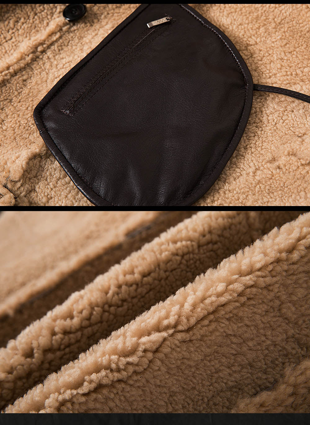 Jungle Brown Real Shearling Fur Long Coat