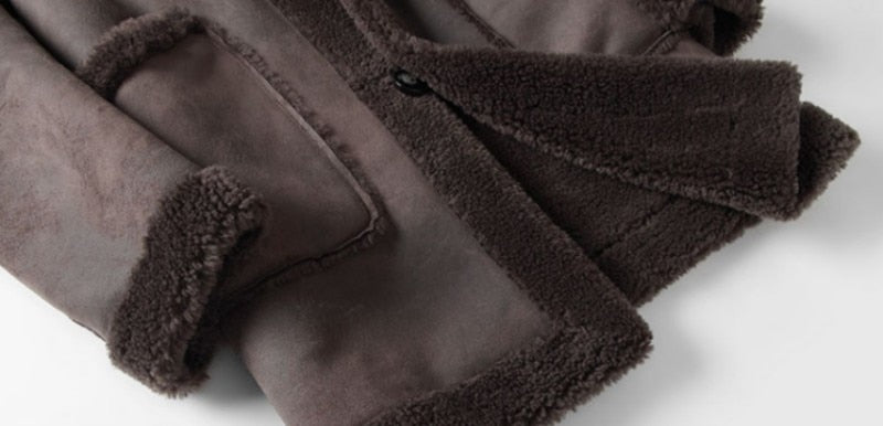 Reversible Shearling Long Coats (2 Styles)