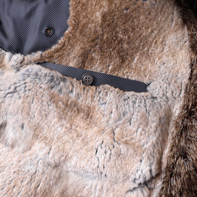 Waterproof Coat Real Fur Liner & Fur Collar