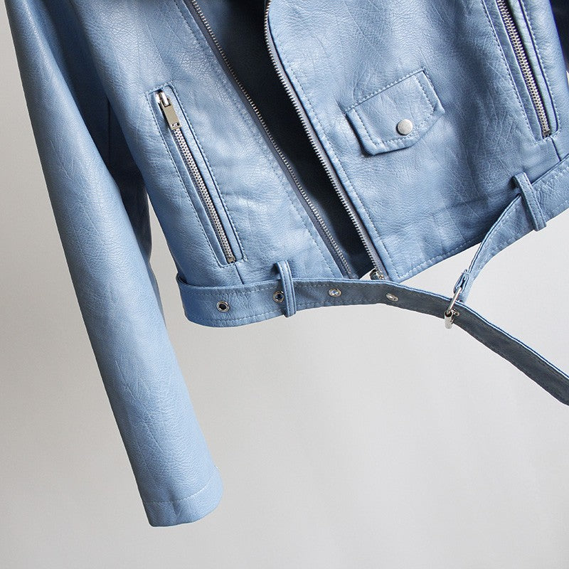 Pu Leather Waist Belt Moto Jackets