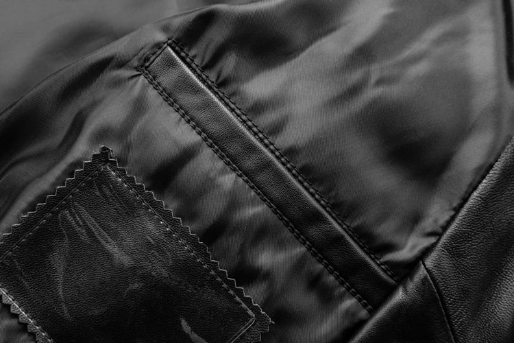 Genuine Leather Down Style Jacket