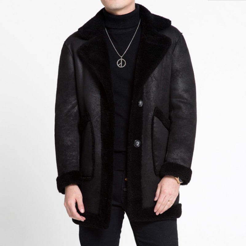 Reversible Shearling Long Coats (2 Styles)