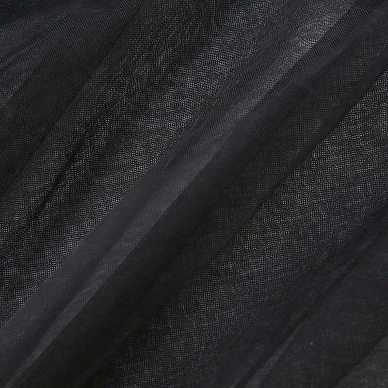 Sleeveless All Hollow Mesh Maxi Dresses