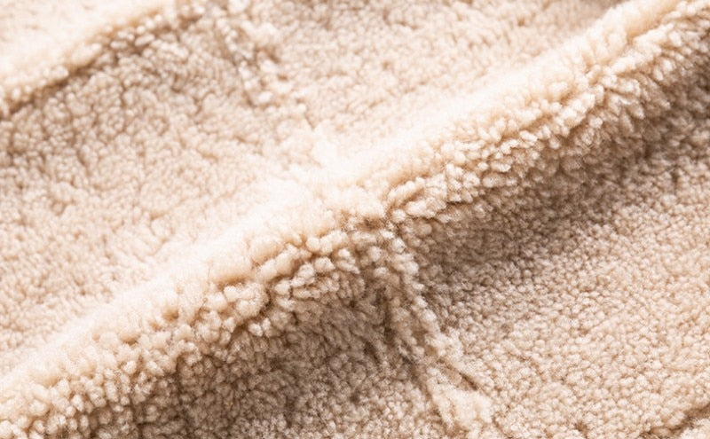 Genuine Leather Real Shearling Fur Hooded Long Coats