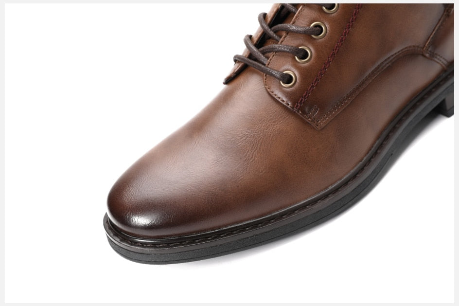 Lace Zip-up Ankle Boots