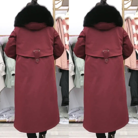 Couple Parkas Long Coats Rabbit Liner