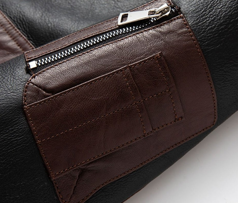 Genuine Leather Real Shearling Fur Jacket