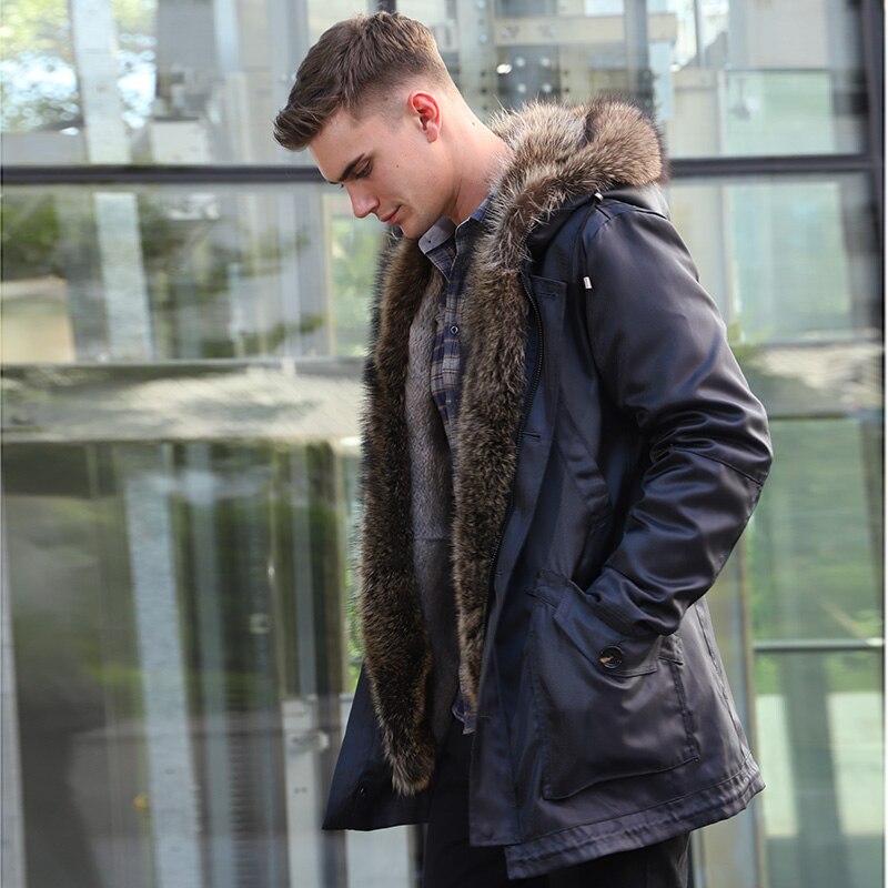 Waterproof Coat Real Fur Liner & Fur Collar