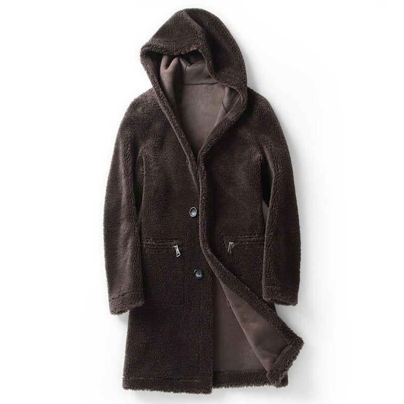 Reversible Shearling Long Coats (2 Styles)