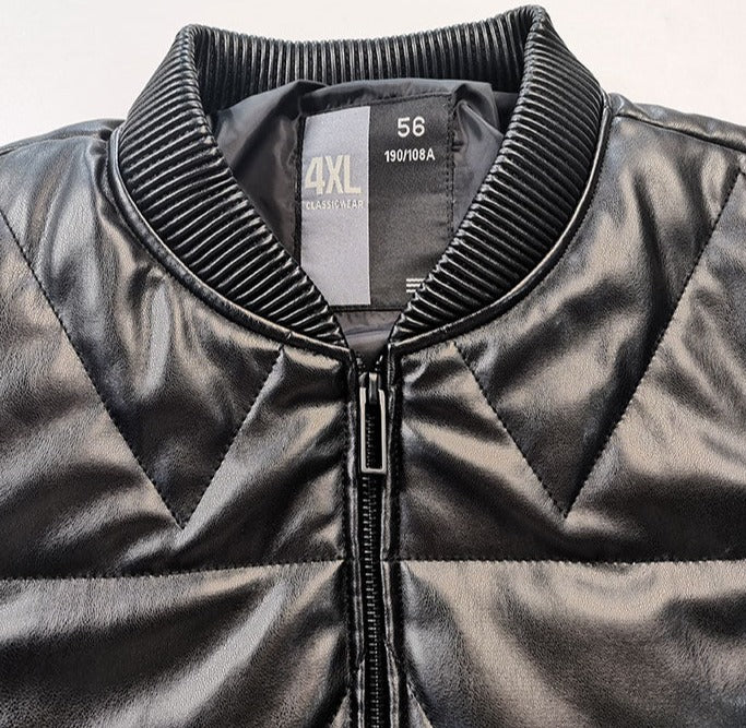 Genuine Leather Jacket Duck Down Bomber