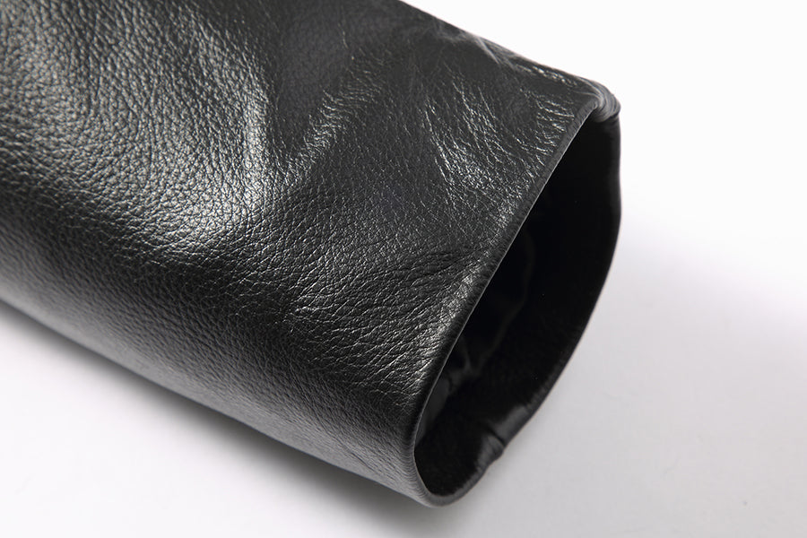 Genuine Leather Jacket Wool Fur Collar