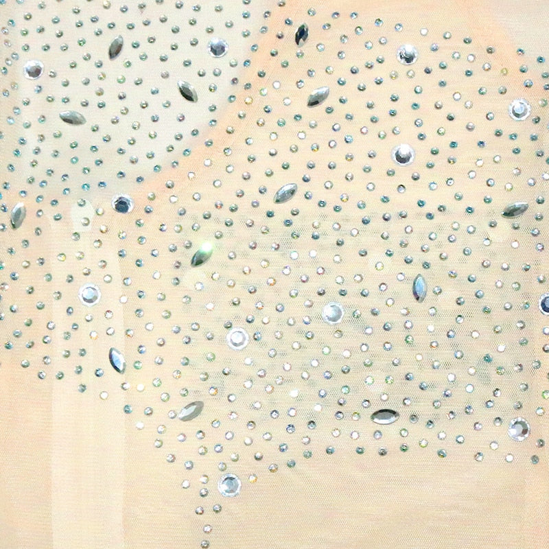 Crystal Diamond One Sleeve Jumpsuit