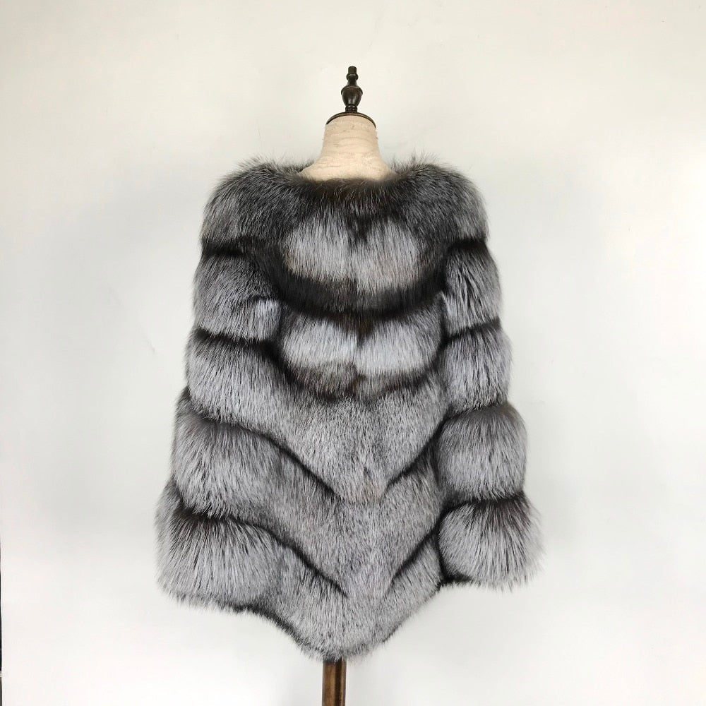 Genuine Fur Poncho