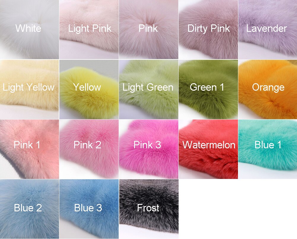 Full Pelt Big Collar Natural Fox Fur Coats