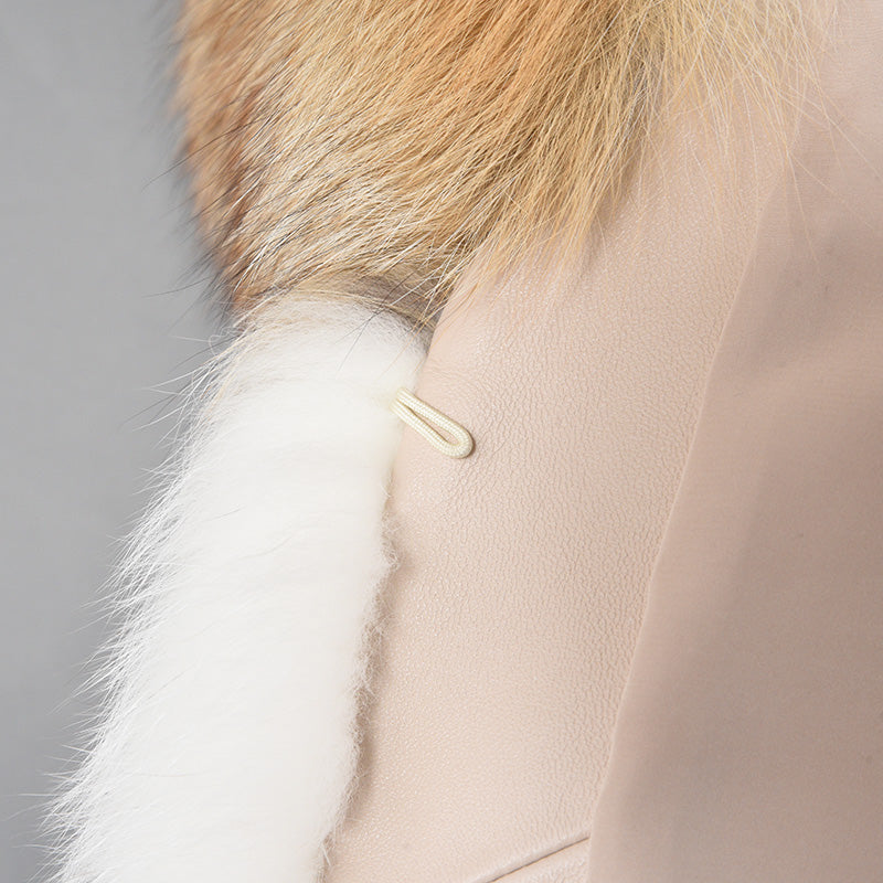 Big Collar Fox Fur Splash Coats