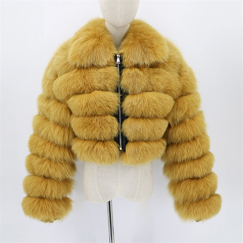 Genuine Fox Fur Short Coats