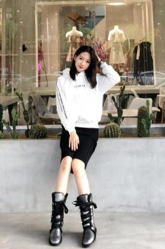 Genuine Leather Lace Up High Boots (Multi-Colors)