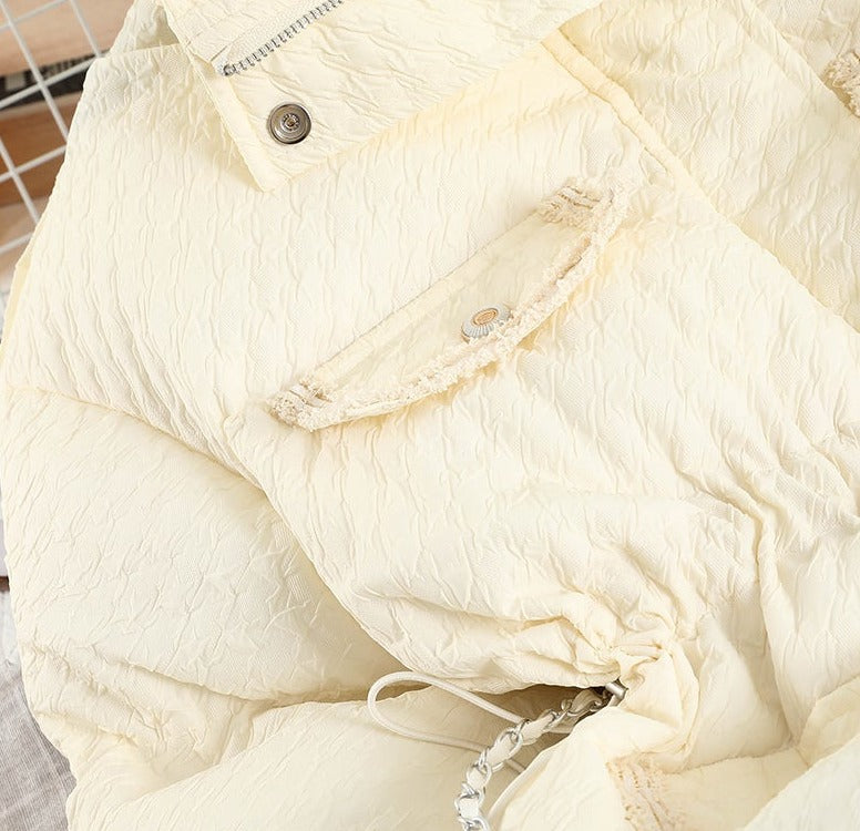 Loose Multi Pocket Puffer Jackets