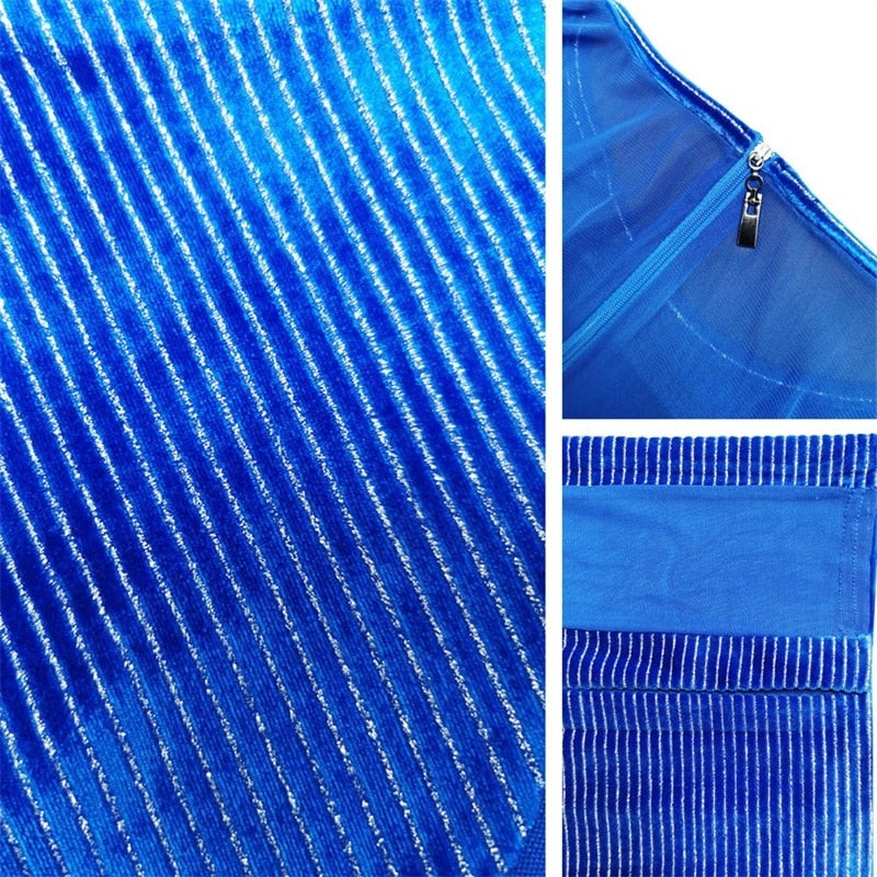 Velvet Glitter Mesh Jumpsuits