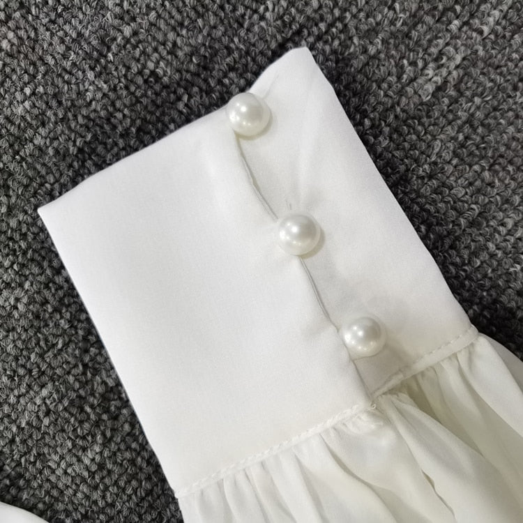 Shiny Wrap Long Sleeve Ruffles Bandage Dresses