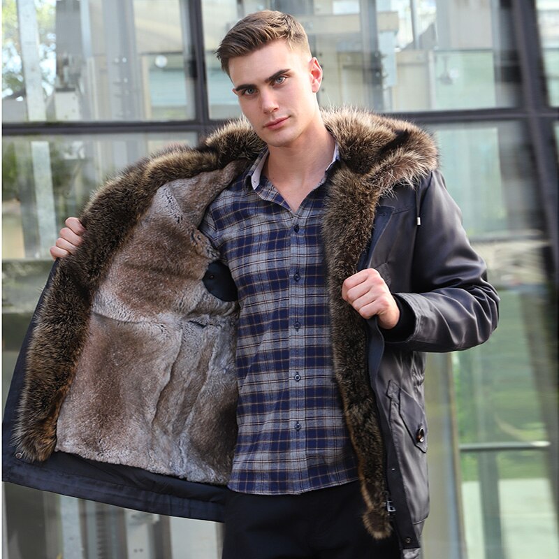 Waterproof Coat Real Fur Liner & Fur Collar