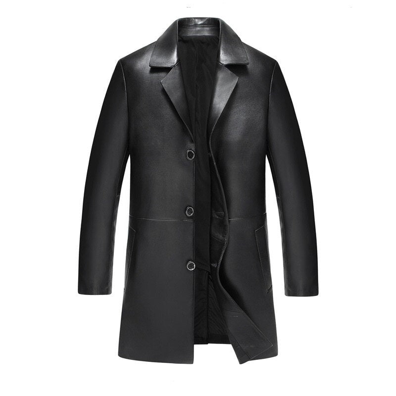 Genuine Leather Jackets Slim 3 Button