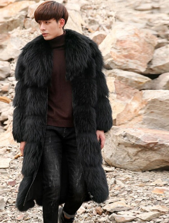 Genuine Real X-Long Fur Coats Full Pelt