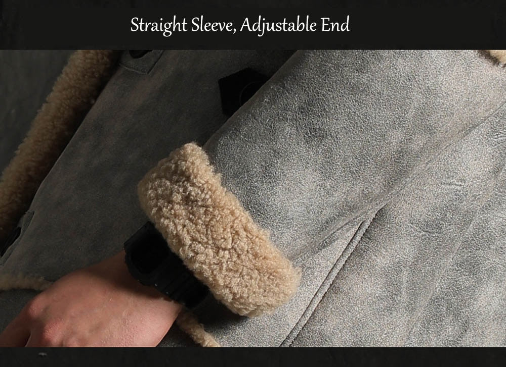 Jungle Brown Real Shearling Fur Long Coat