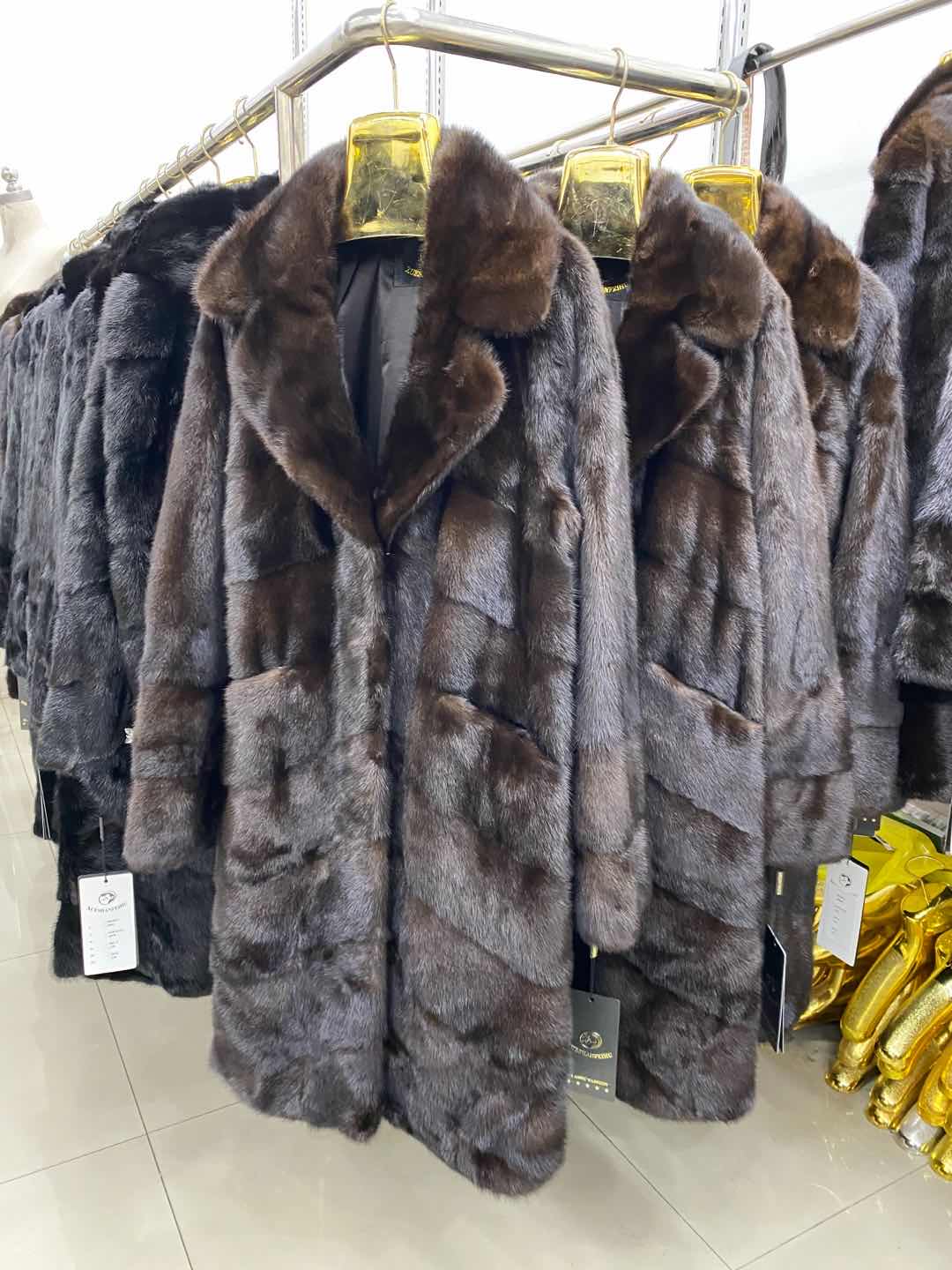 Mink Fur Long Coat