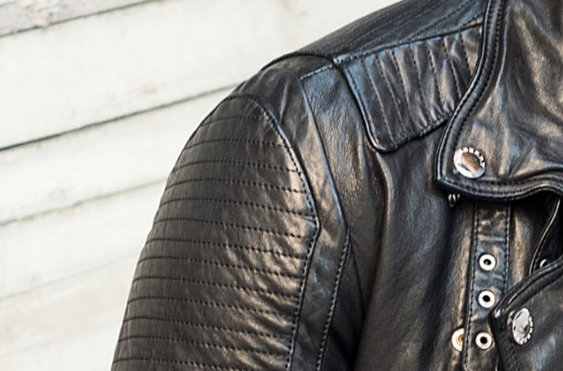 Genuine Leather Moto Jacket