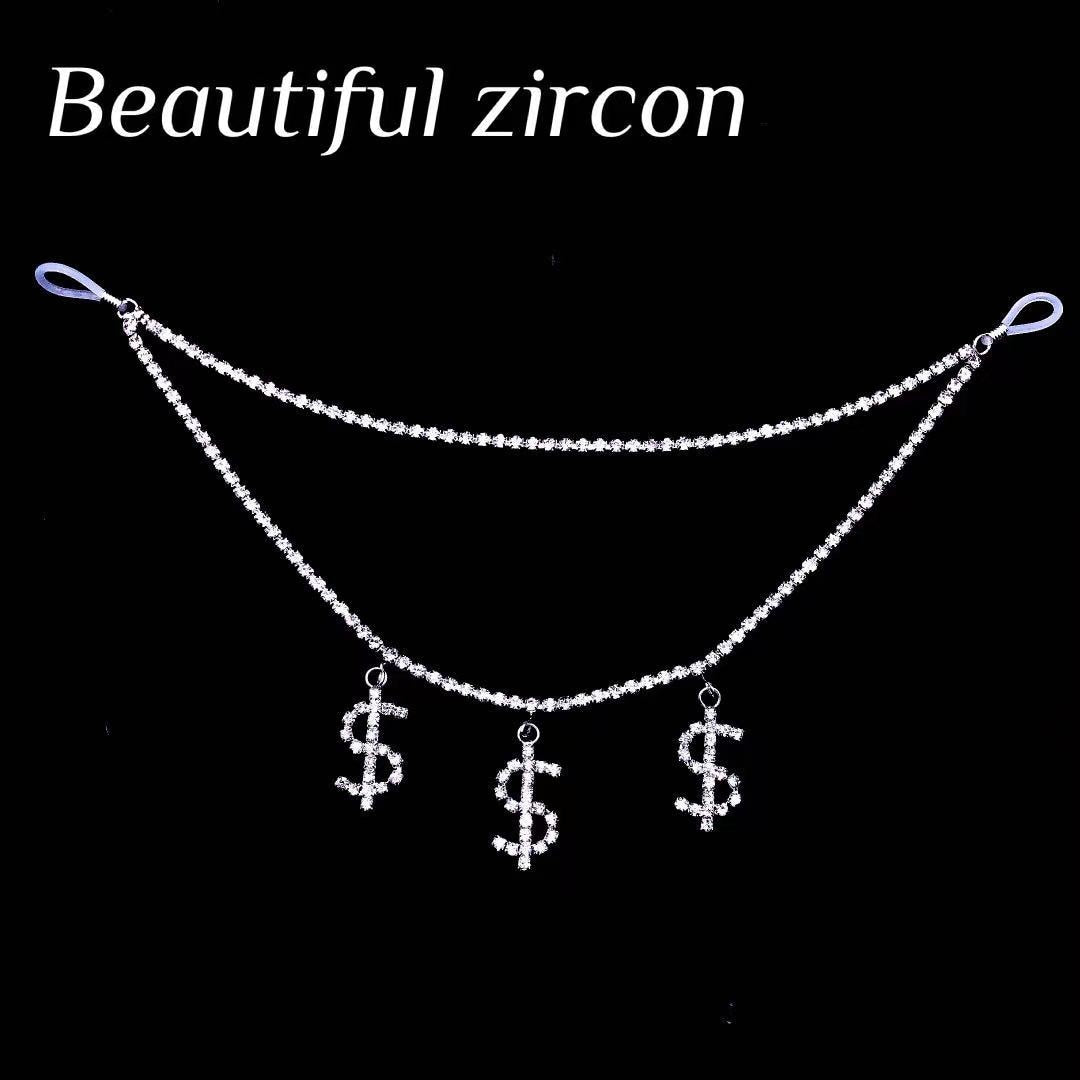 Dollar Sign Double Nipple Body Chains