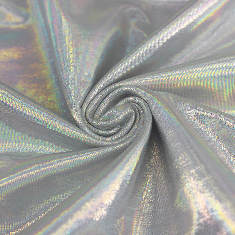 Shiny Deep V Backless Side Chain One Piece