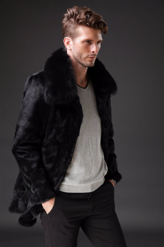 Genuine Rabbit Fur Full Pelt Coat