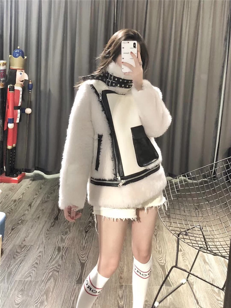 Icelandic Real Wool Sheep Genuine Leather Coat