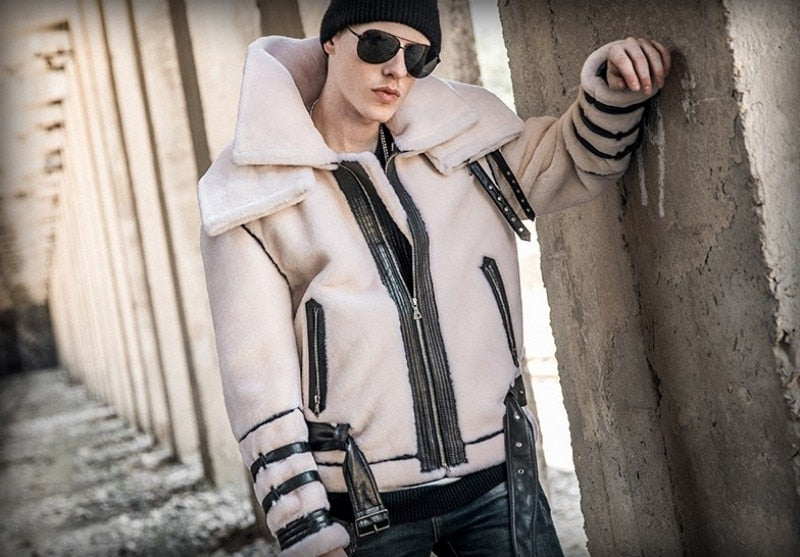 Genuine Leather Real Fur Shearling Coats