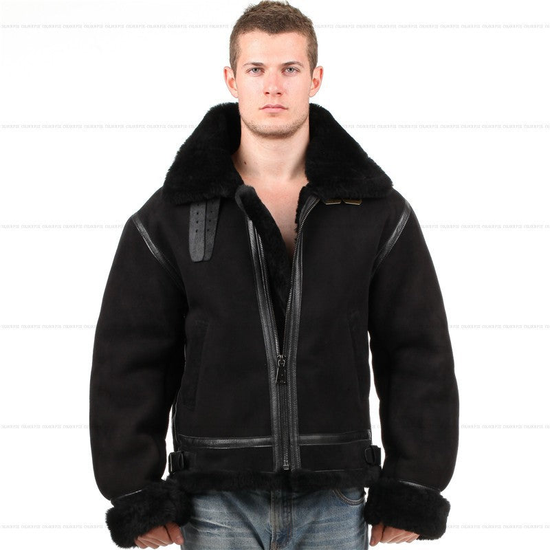 Genuine Leather Shearling Fur Lining and Trim Coats