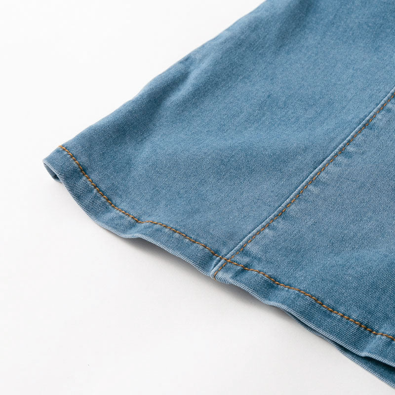 Blue Denim Zip Up Rompers