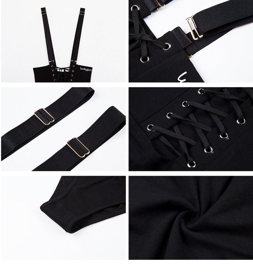 Strap Backless Sleeveless Bodysuits
