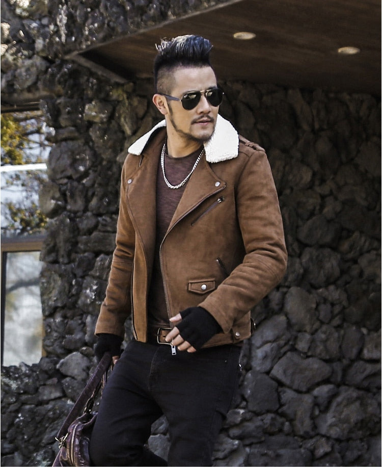 Motorcycle Faux Leather Jacket