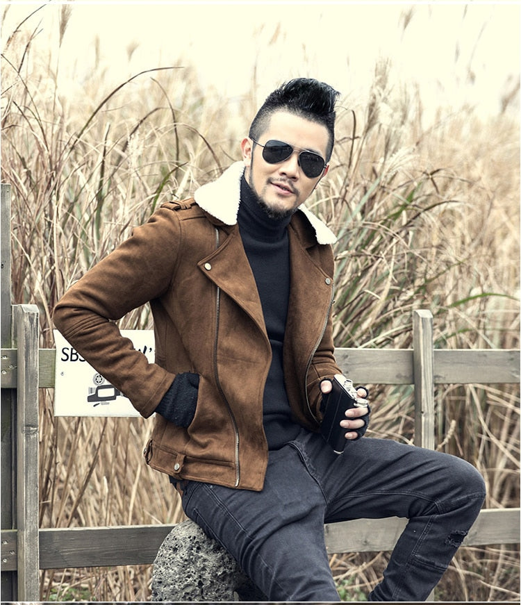 Motorcycle Faux Leather Jacket