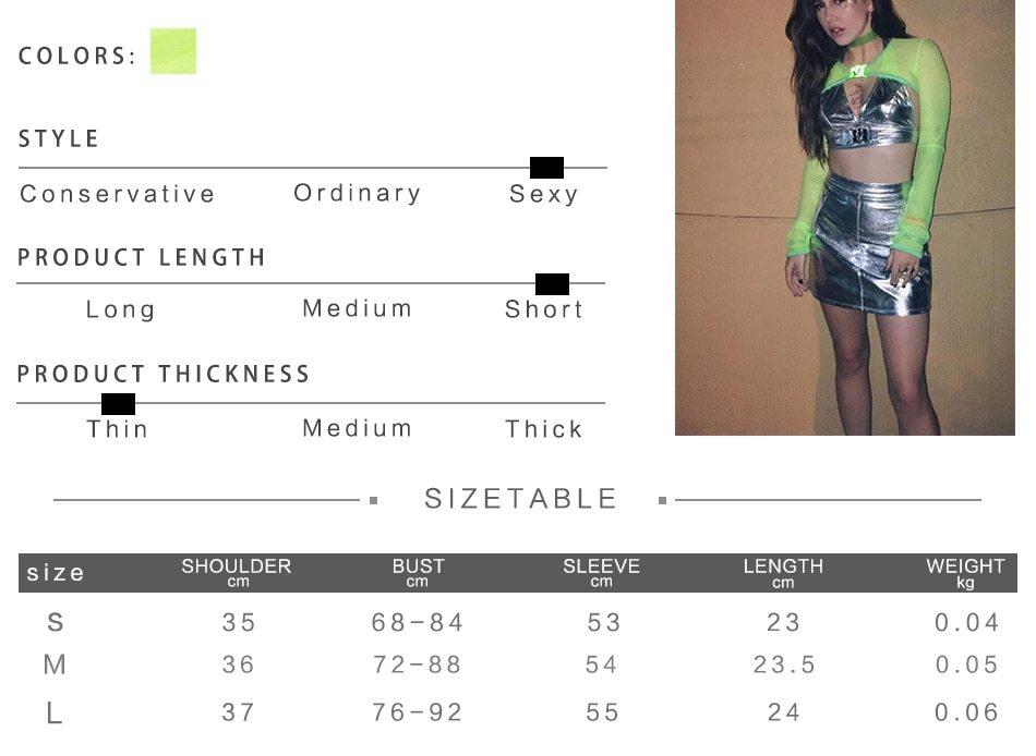 Perspective Halter Mesh Micro Crop Top