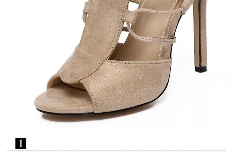 Thigh High Gladiator Cross Tied High Heels