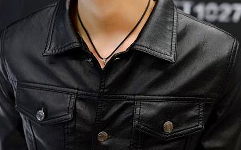 PU Leather Denim Cut Style Jackets