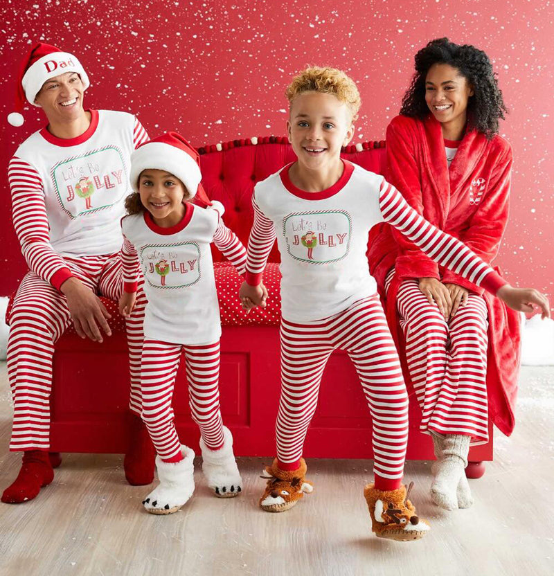 Lets Be Jolly Family Matching Christmas Pajamas Set