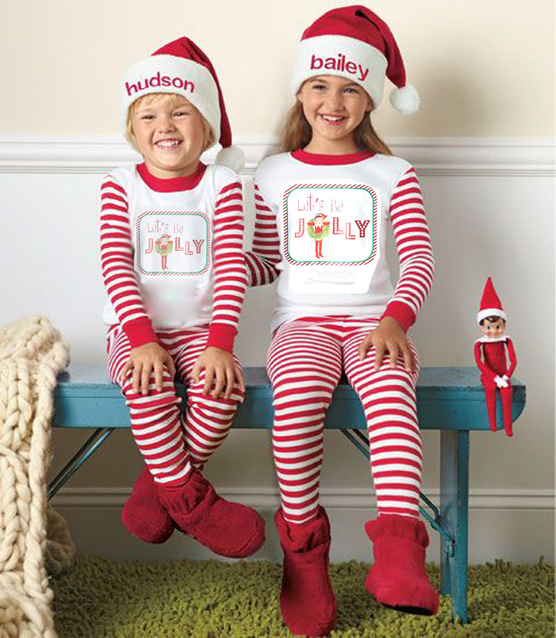 Lets Be Jolly Family Matching Christmas Pajamas Set