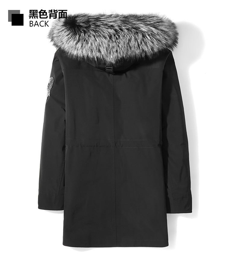 Real Rabbit Fur Liner Fox Fur Parka Coats