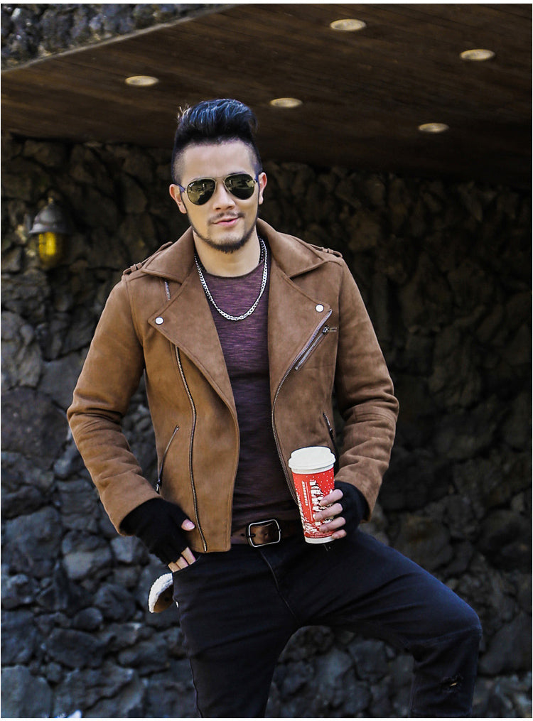 Motorcycle Faux Leather Jacket