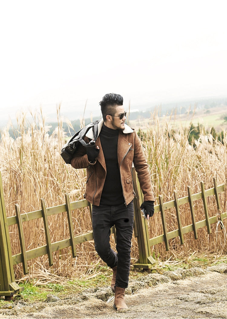 Motorcycle Faux Leather Jacket