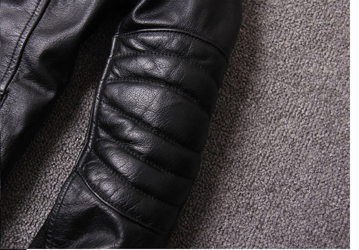 Vintage Biker Genuine Leather Coat