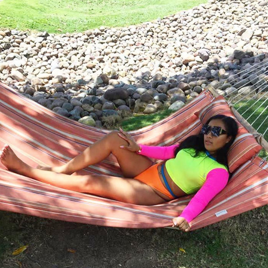 Colorful Fluorescence Long Sleeve Crop Top and Bikini Sets